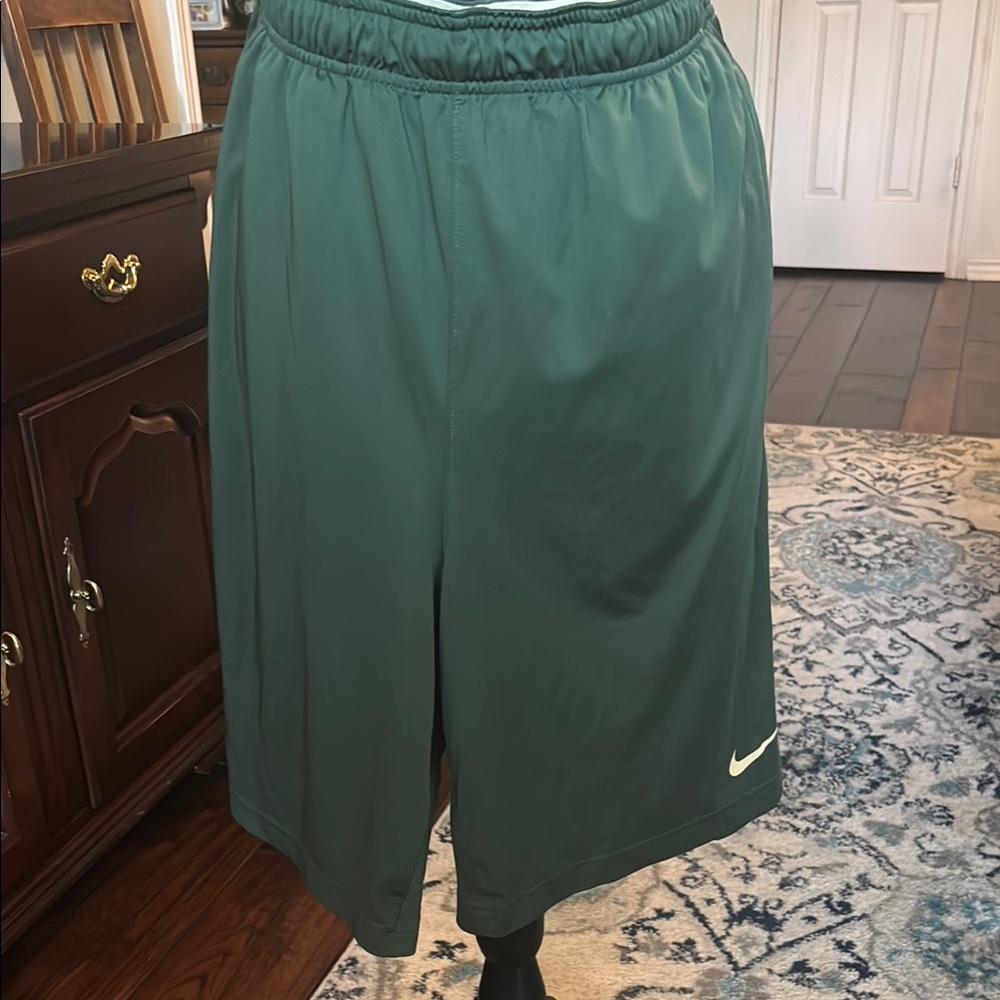 Nike Men's Dark Green Athletic Shorts